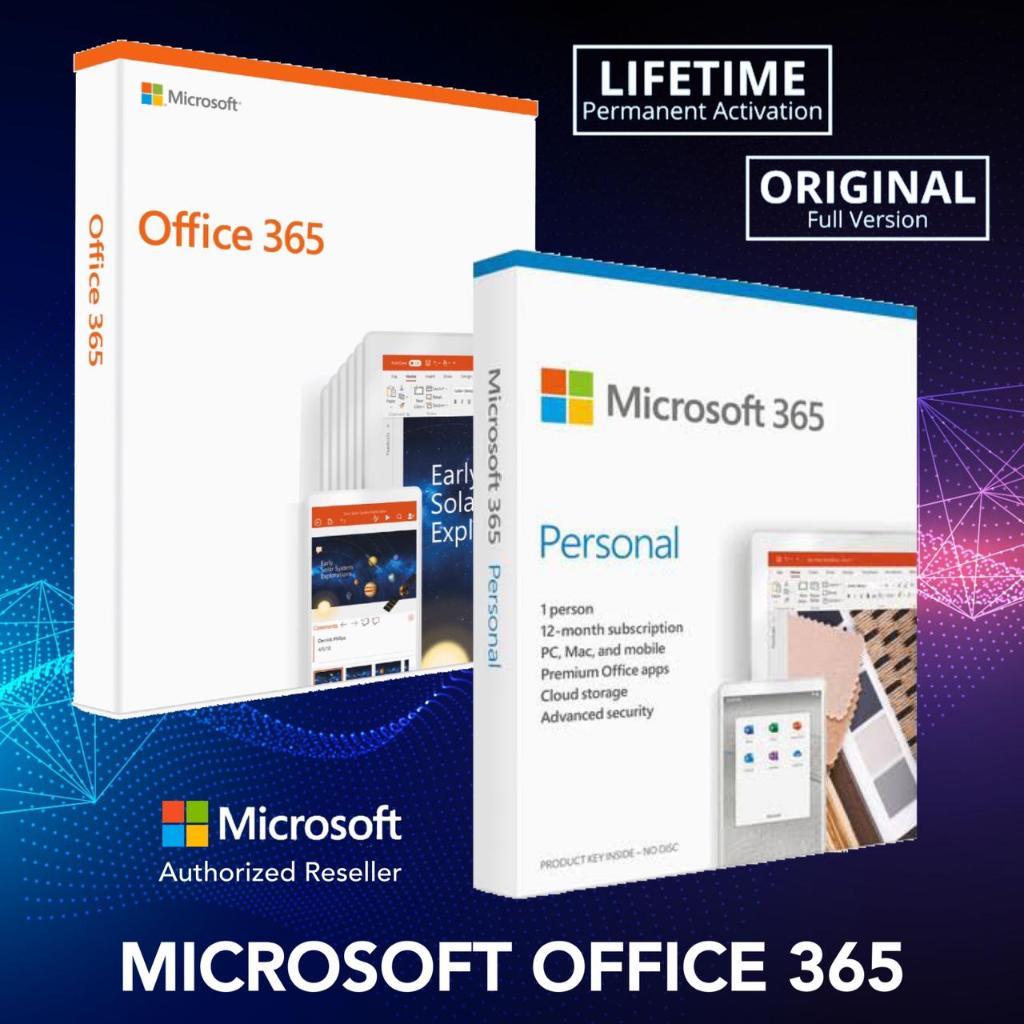 ORIGINAL Office 365 Professional PRO PLUS | Personal - 5 Devices + Cloud Storage