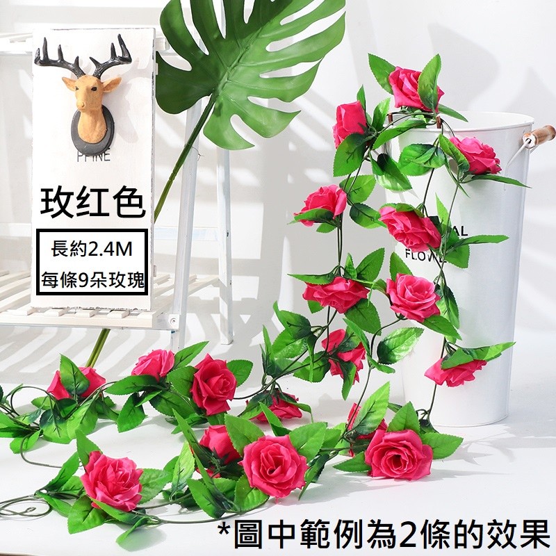 9頭玫瑰❰玫紅❱,價格為1條的價格