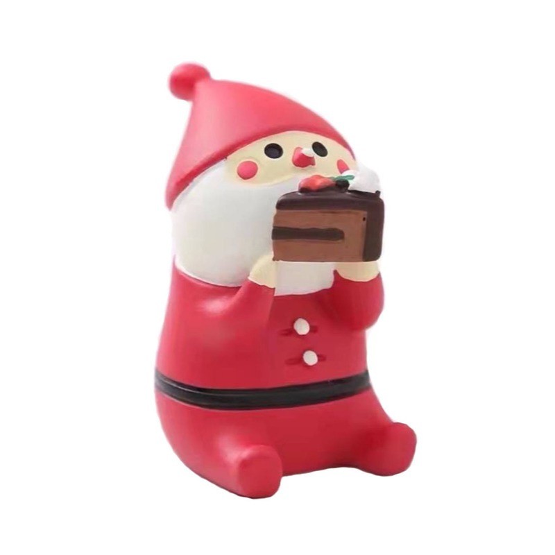 聖誕老人吃蛋糕