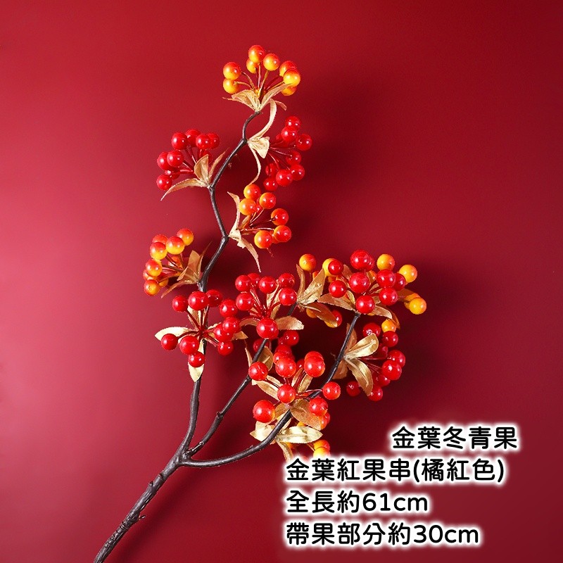 金葉冬青果(橘紅色)