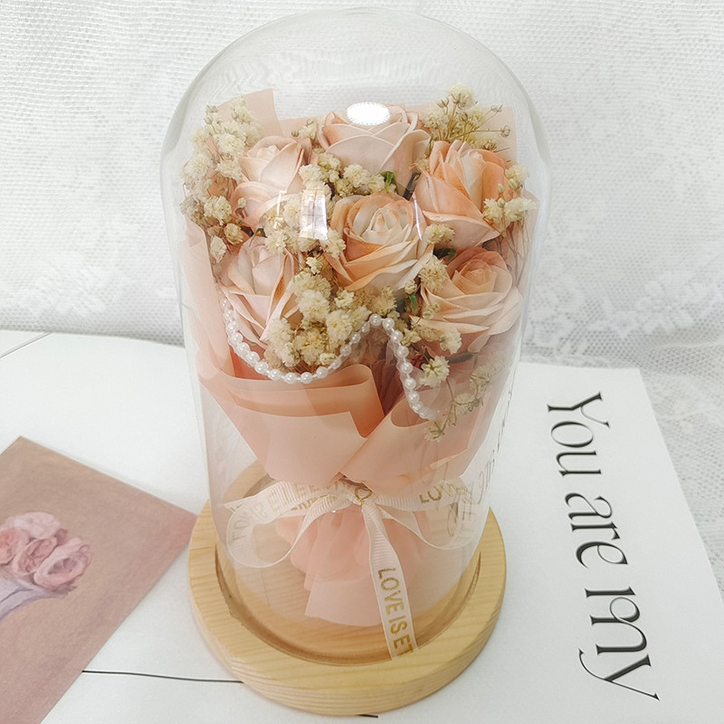 10*20cm(6朵卡布奇諾玫瑰花束)