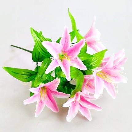 7頭粉色百合,花束價格不含金盆.金盆需另外購買