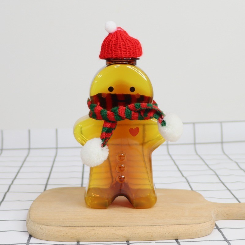 台灣現貨【聖誕造型糖果罐】透明空罐聖誕樹雪人麋鹿薑餅人 餅乾糖果收納 禮物包裝佈置 包裝材料