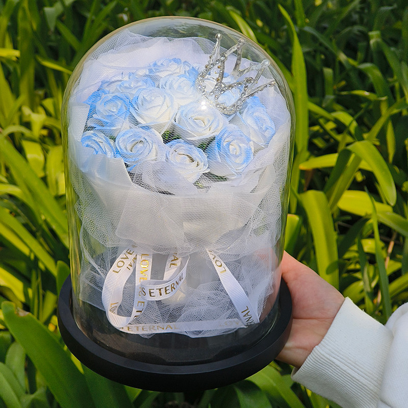15*23cm(冰雪藍玫瑰花束)