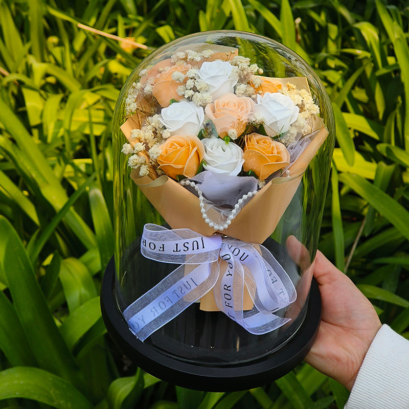 15*23cm(香檳白玫瑰花束)