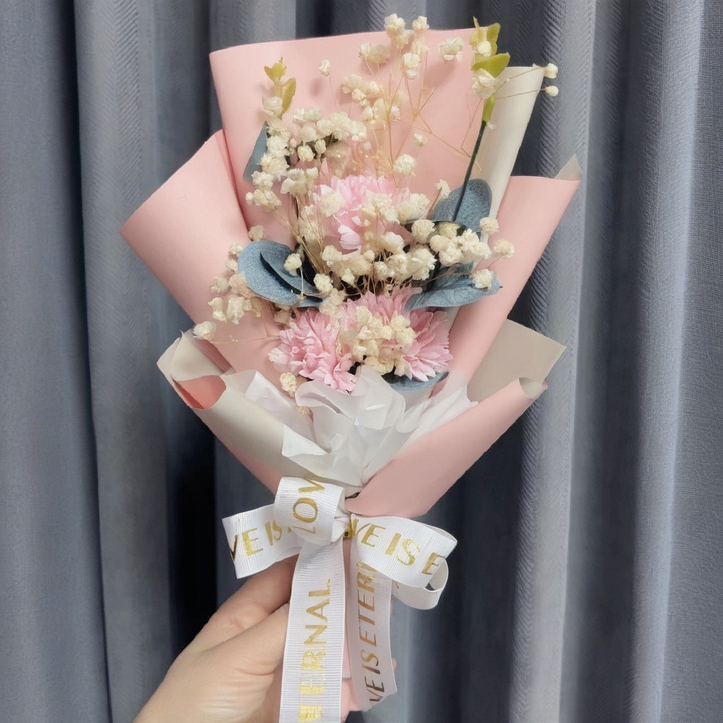3朵粉康乃馨,提袋等其他配件商品可至加購區挑選
