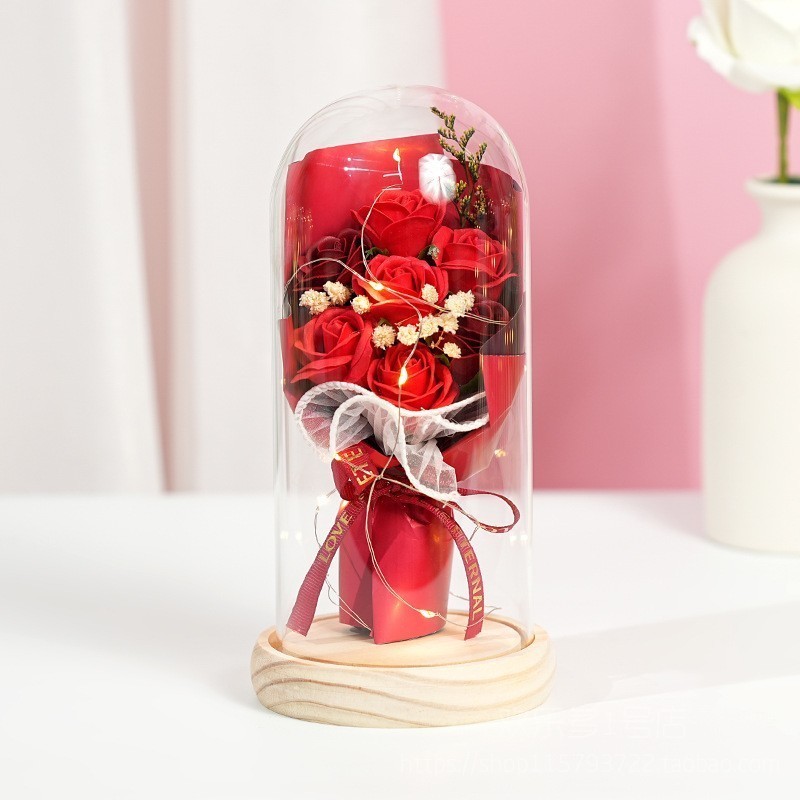 11*22cm(7朵紅玫瑰花束)