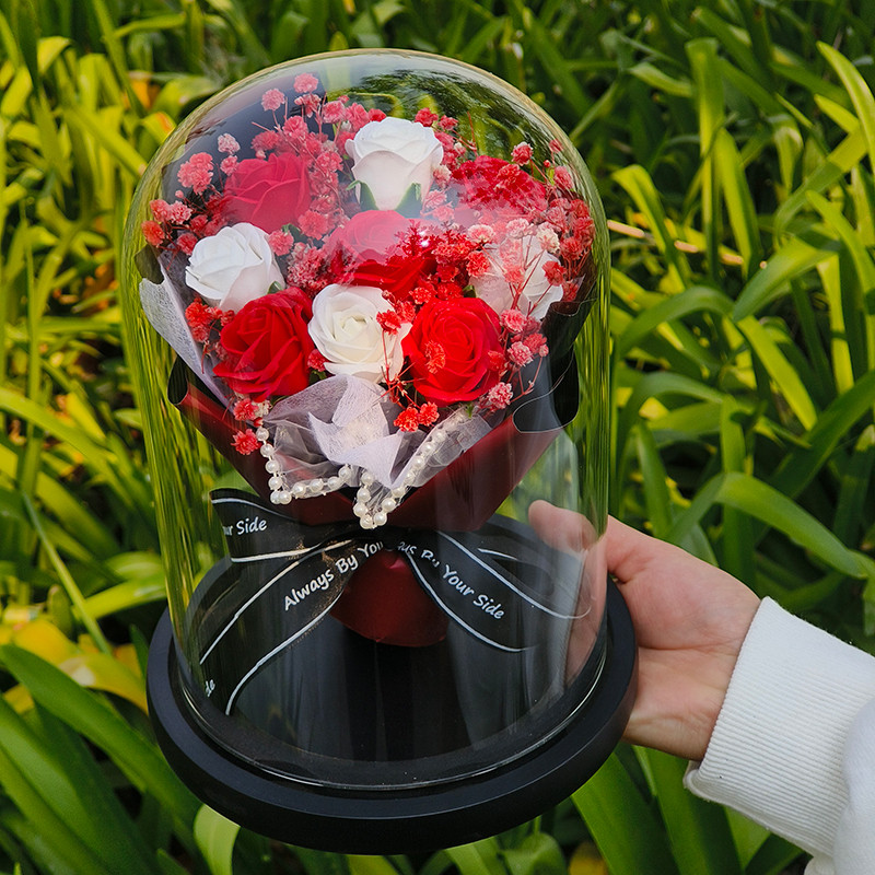 15*23cm(紅白玫瑰花束)