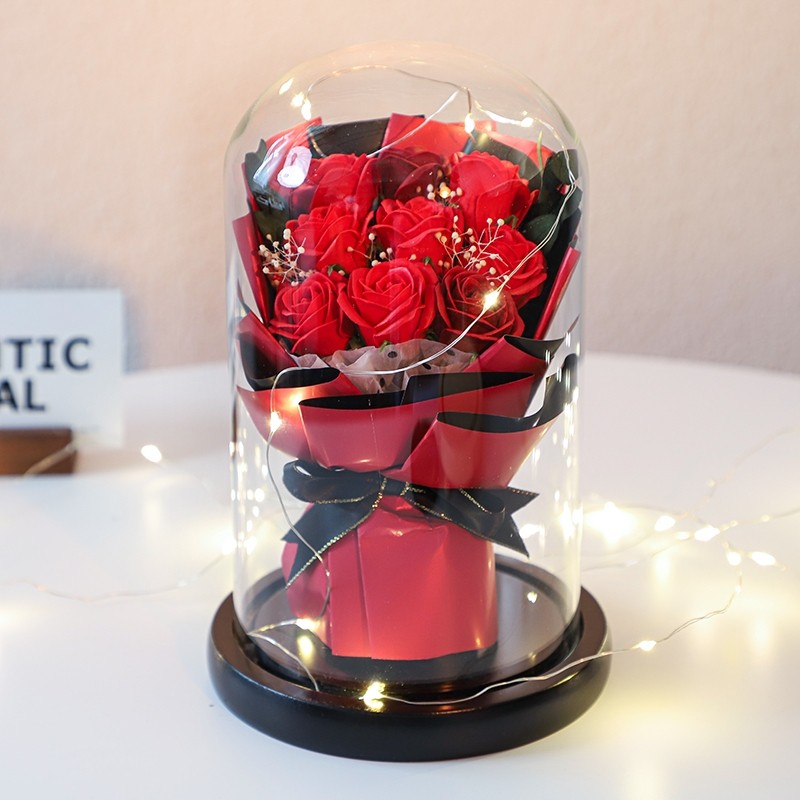 12*20cm(9朵紅玫瑰花束)
