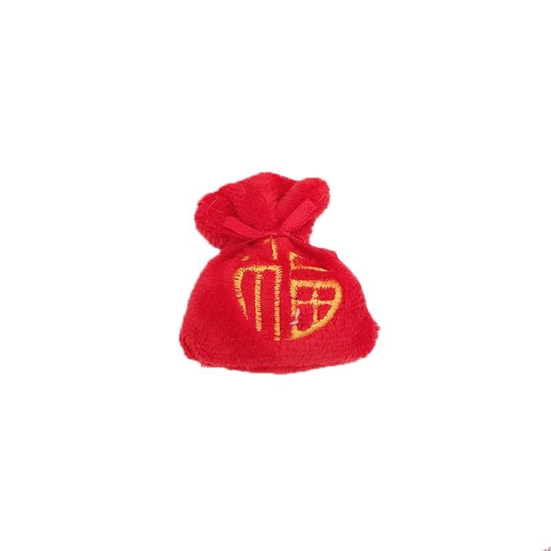 台灣現貨【新年迷你插飾】胸針造型福袋虎頭龍頭吉字金掃帚 盆栽福桶 開市裝飾 小物點綴 新年佈置