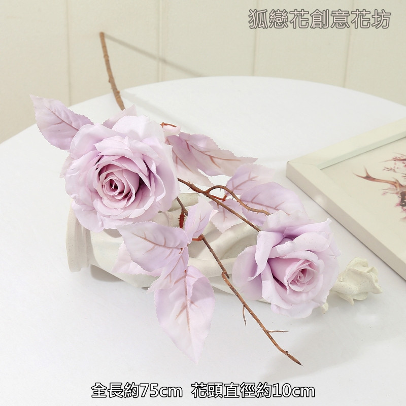 2頭莫蘭迪玫瑰❰淺紫❱