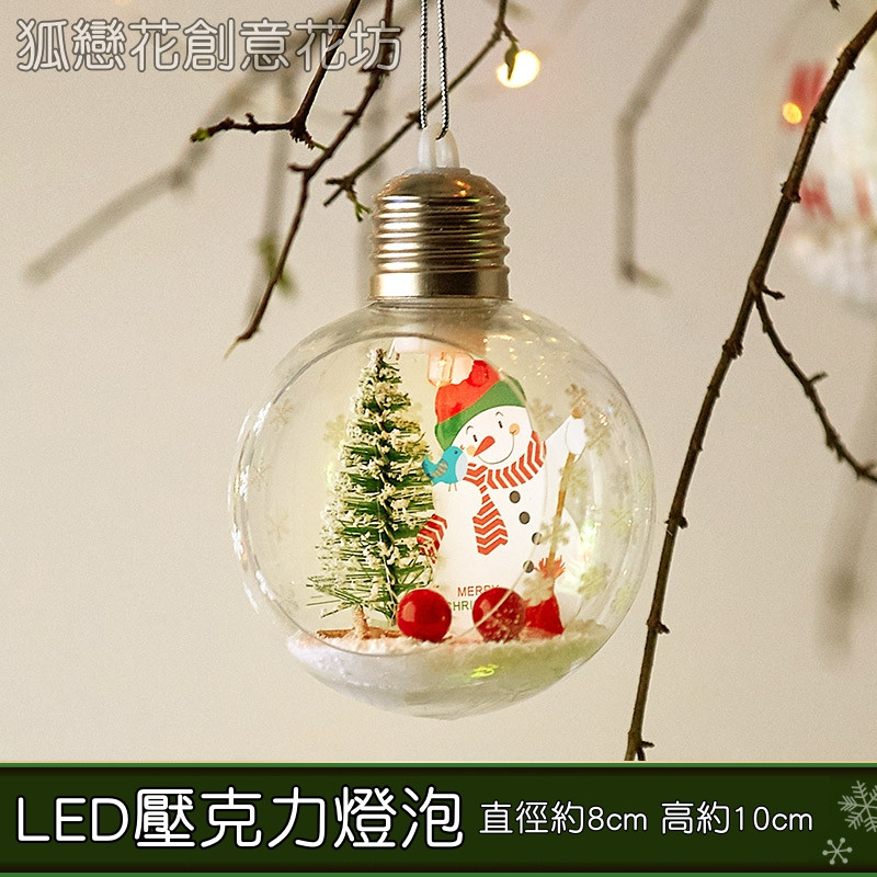 8cmLED櫥窗彩色燈泡❰雪人❱