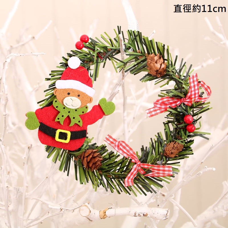 11cm卡通聖誕小熊(1個)