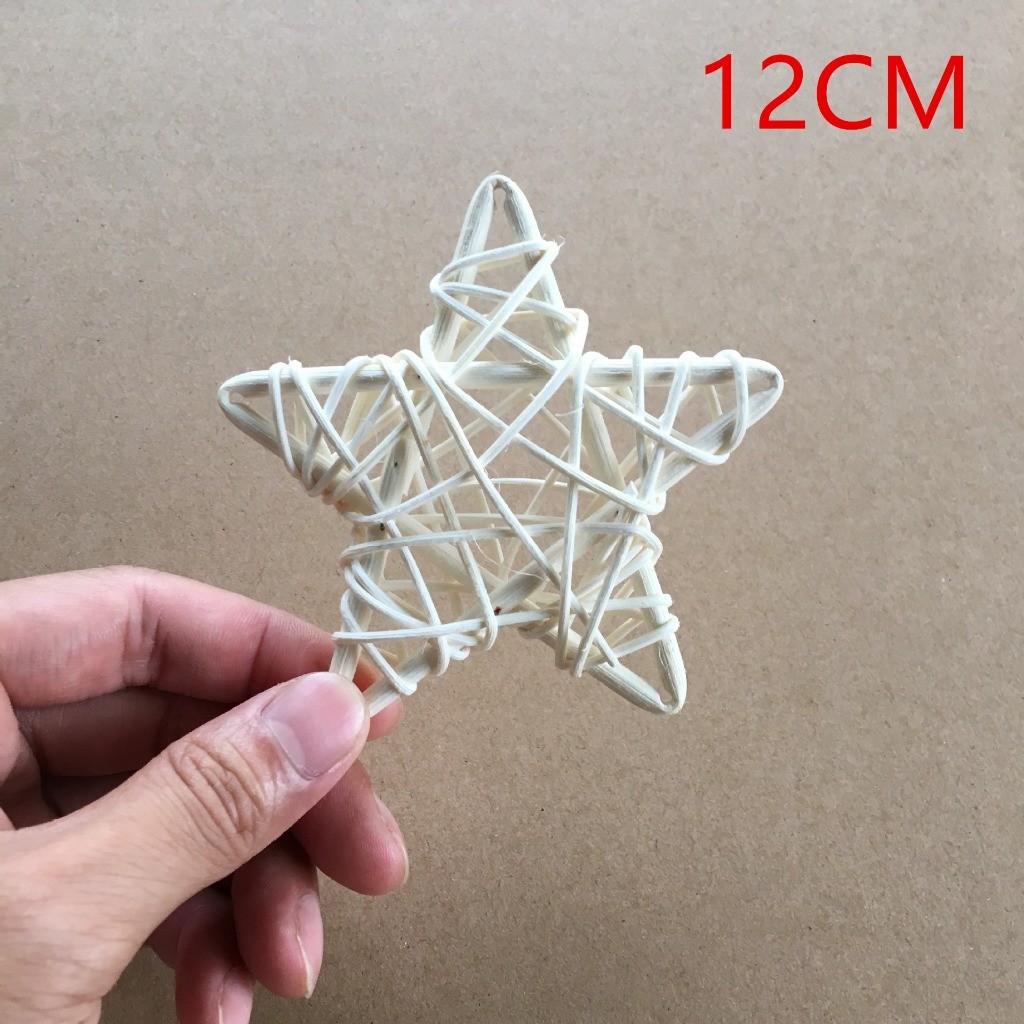 <白色>星星藤圈12cm(1個)