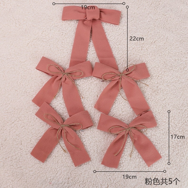 ❰粉❱麻繩蝴蝶結(1組5個)