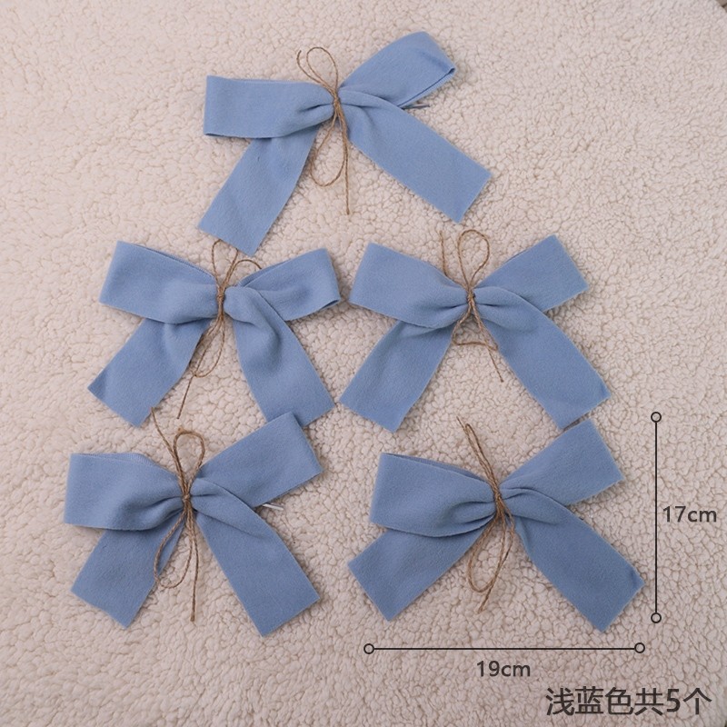 ❰藍❱麻繩蝴蝶結(1組5個)
