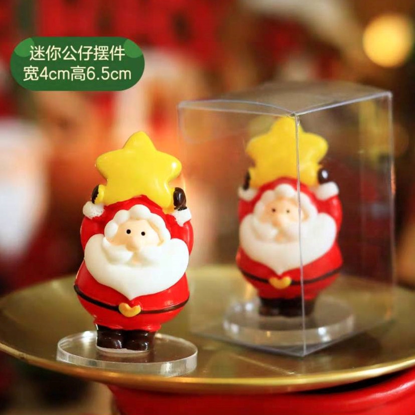 樹脂擺件❰星星聖誕老人❱含底座