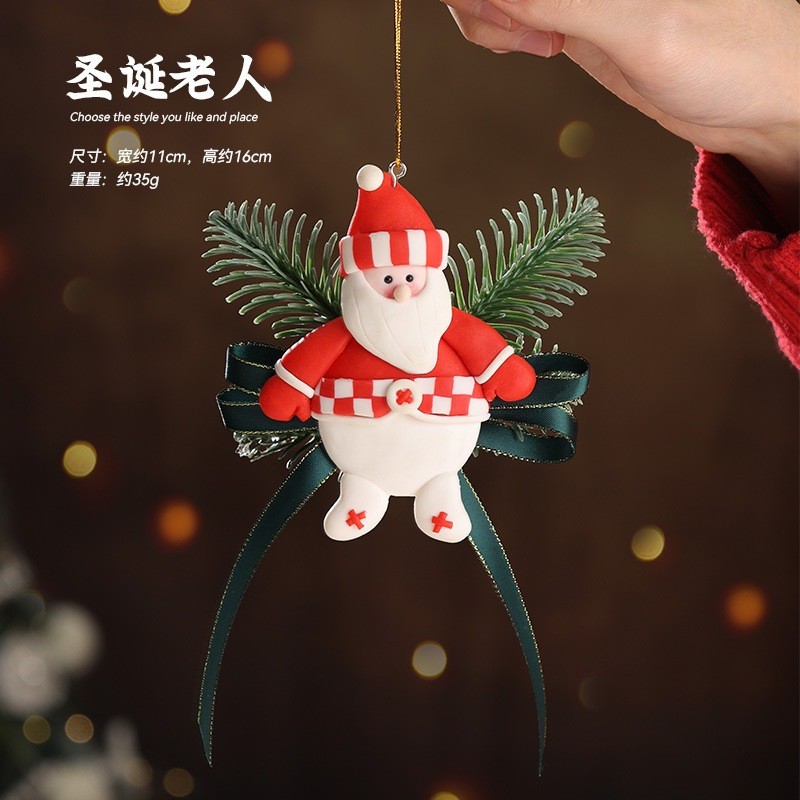 諾貝松葉樹脂掛飾(聖誕老人)