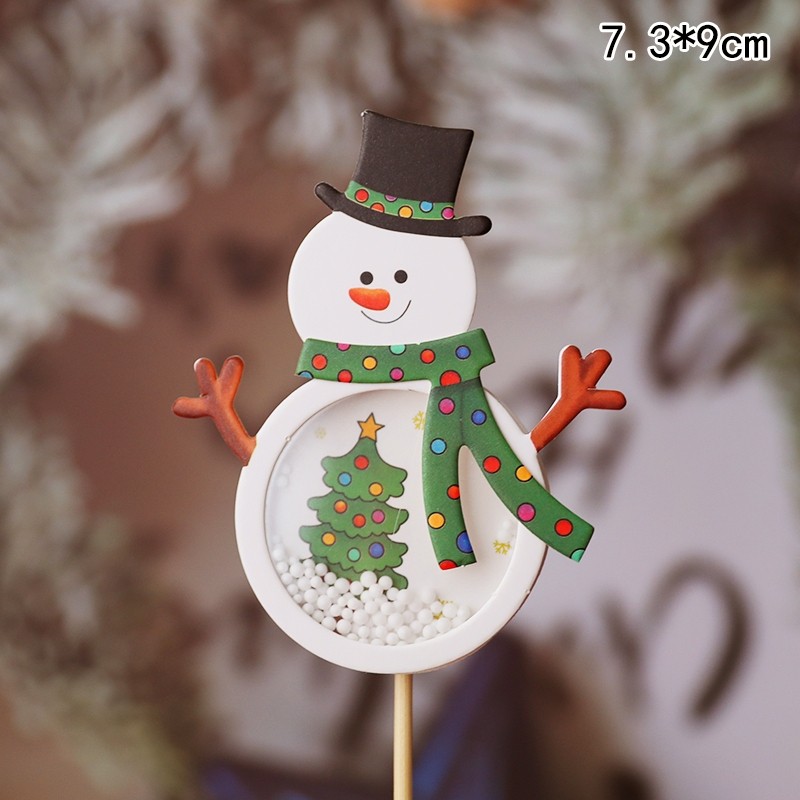 紙質卡插❰保麗龍球雪人❱1個