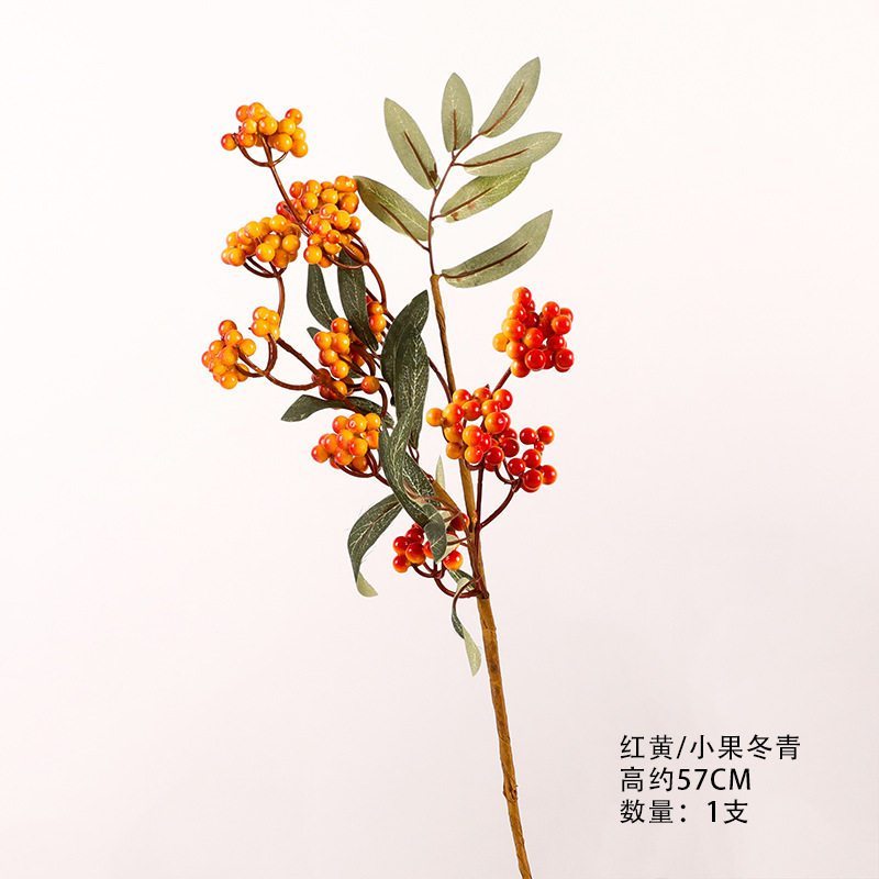 短枝帶葉冬青(橘紅色),價錢為1枝的價格