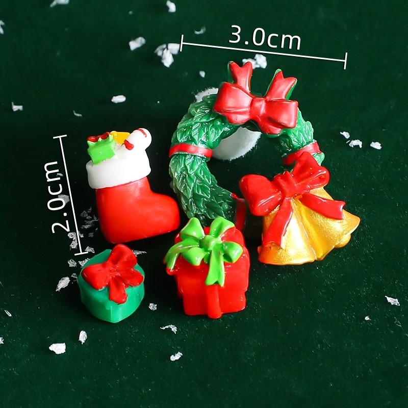 樹脂擺件❰聖誕小飾品❱(1組5個)