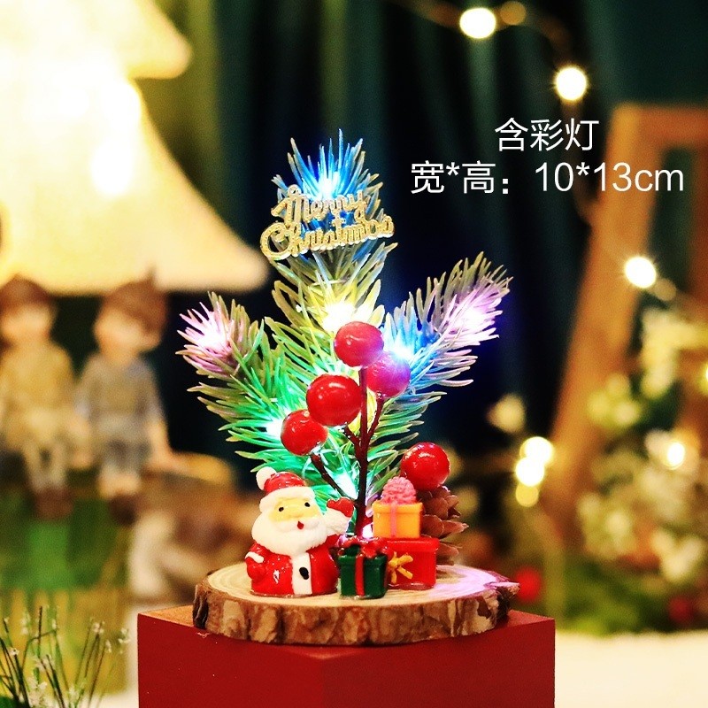 彩燈木片聖誕樹❰禮物老人❱