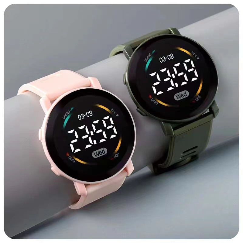 Trendy LED Electronic Watch - Simple Leisure Sports Timepiece for Students and Exams