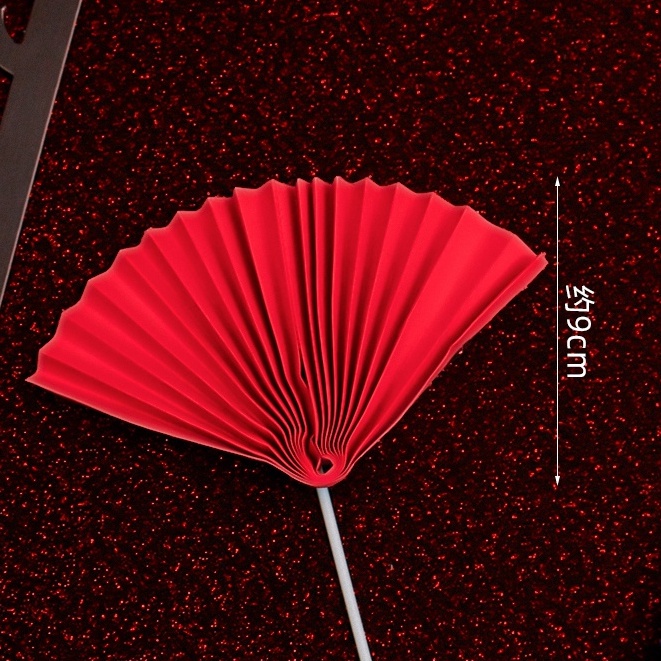 DIY插飾❰大紅扇❱(1入),每款的數量尺寸不同，煩請詳看選項