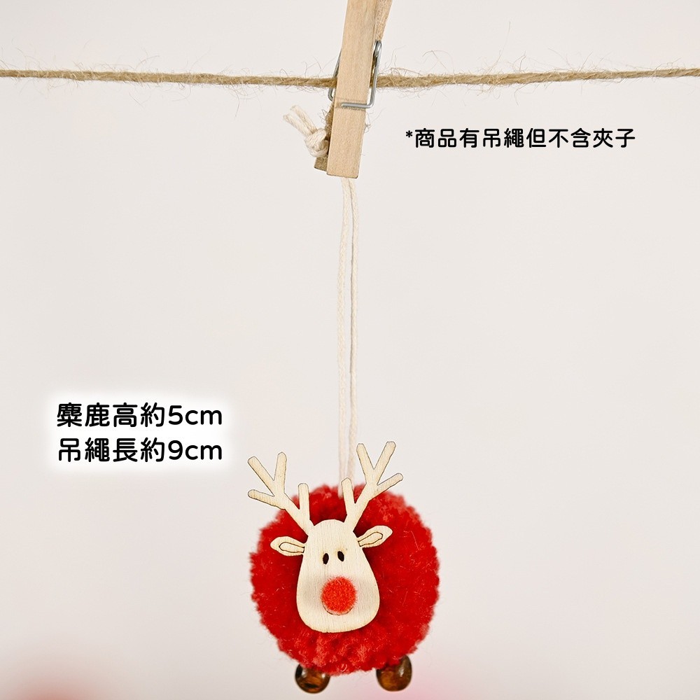 掛繩羊毛氈❰紅色麋鹿❱(1個),🦊~賣場商品眾多，歡迎參觀選購~🦊