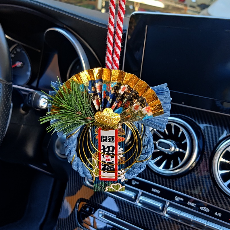 台灣現貨【日式注連繩掛飾】水引迎春玄關門飾 開運招福 瑞鶴瑞龜招福貓繪扇獅子舞破魔矢 新年佈置 裝飾掛飾 玄關裝飾