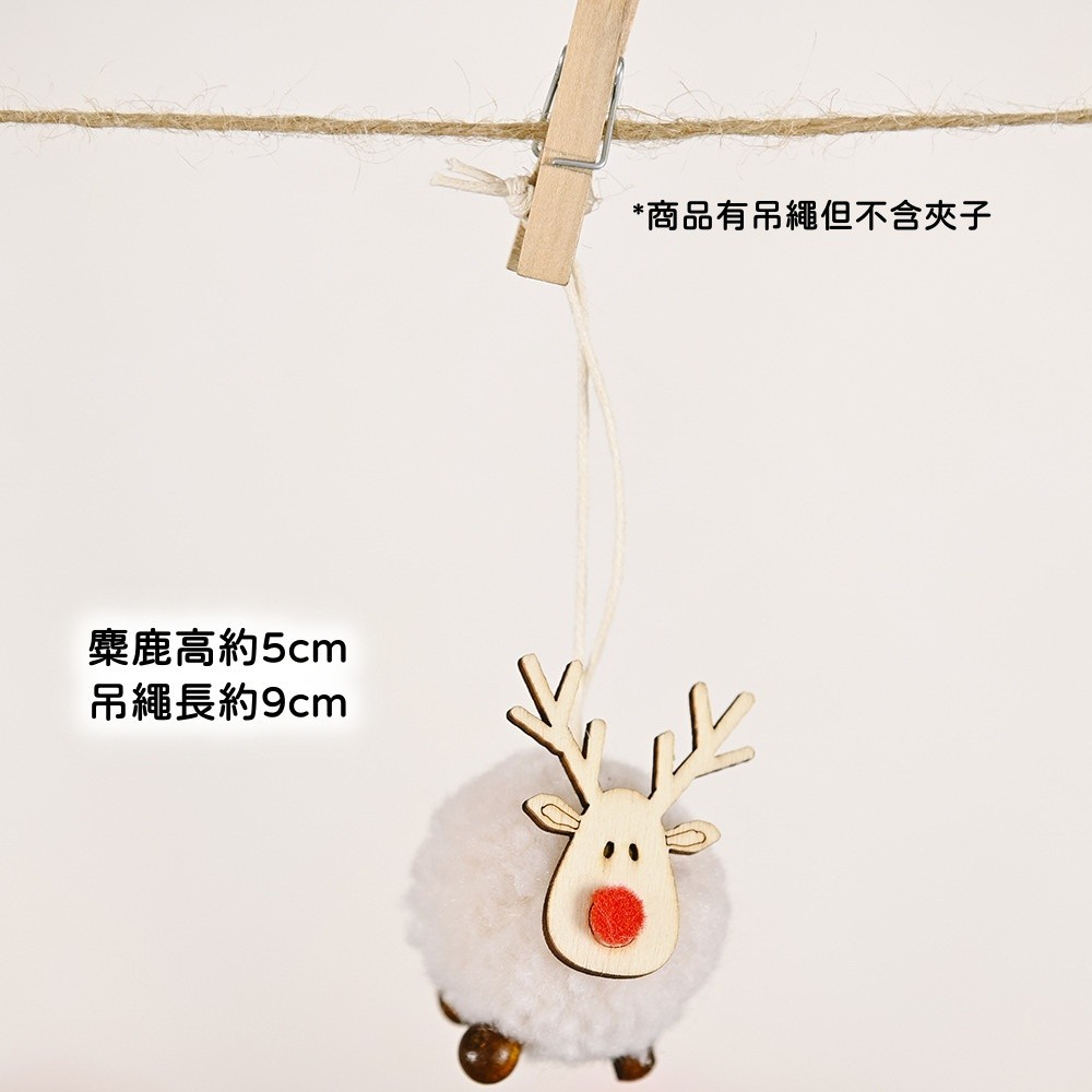 掛繩羊毛氈❰白色麋鹿❱(1個),🦊~賣場商品眾多，歡迎參觀選購~🦊