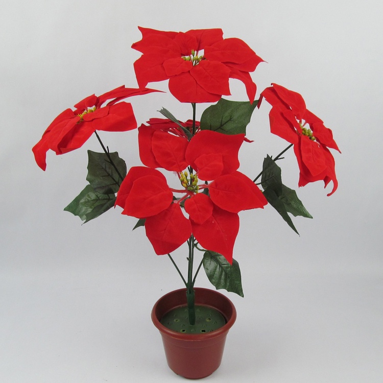 台灣現貨【仿真絹花】一品紅聖誕紅百合牡丹多款可選 仿真花材 拍照打卡 盆栽插花佈置材料