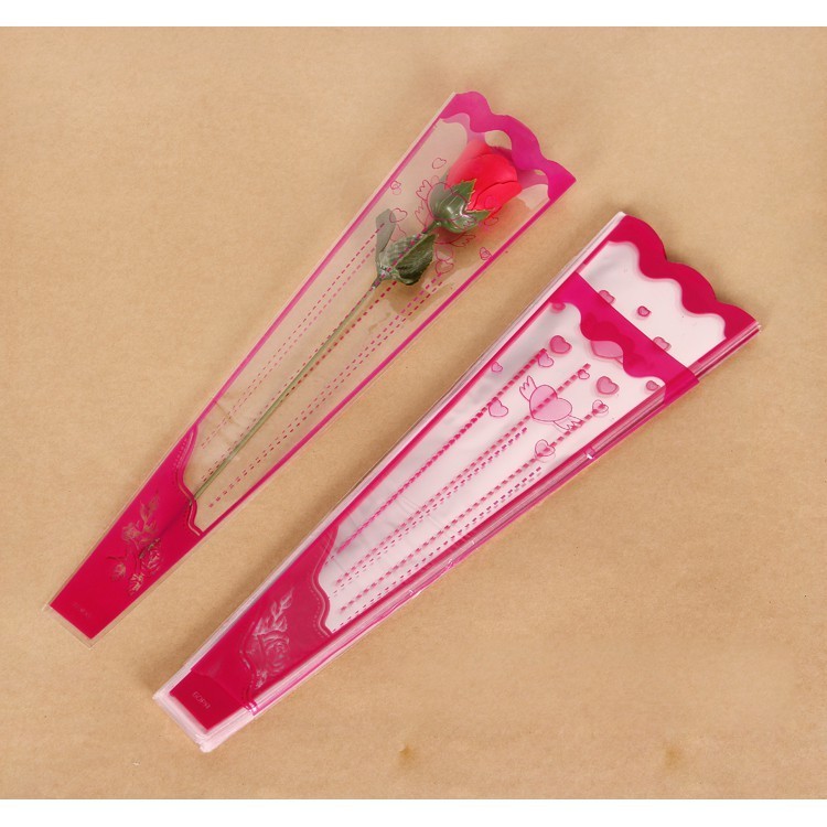 台灣現貨【OPP花束包裝袋花套】三角袋直筒花套霧面透明英文皇冠 多款顏色 送禮包裝花店耗材 約20-95張