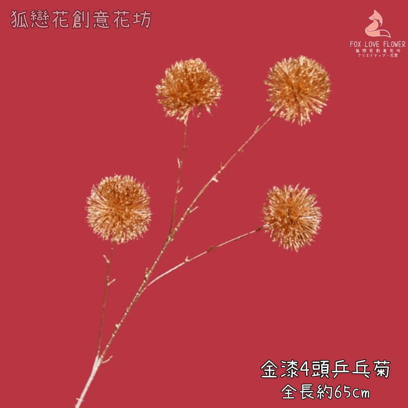 (金漆)四頭乒乓菊