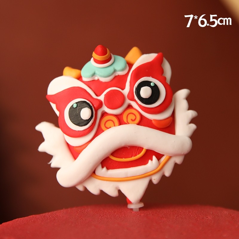 立體插飾❰大頭舞獅❱(1枝)