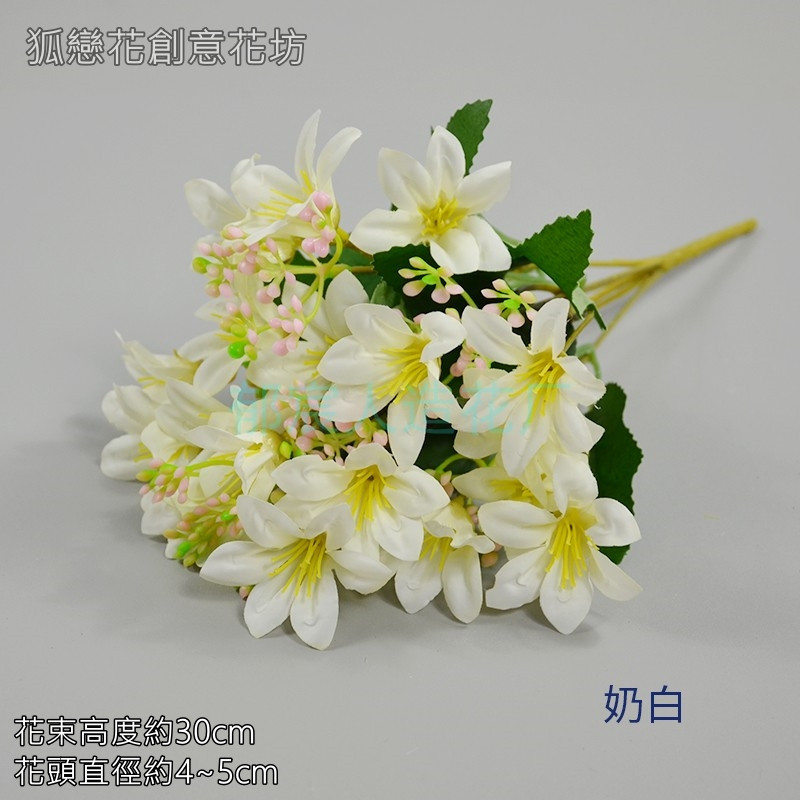 18頭迷你油畫百合❰奶白❱,🦊~賣場商品眾多，歡迎參觀選購~🦊