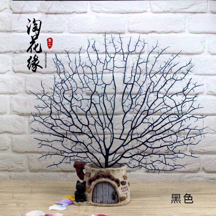 台灣現貨【35cm仿真珊瑚枝樹枝】鹿角枝枯樹枝造型 節慶佈置花藝插作 拍攝背景道具 玄關桌面陳列 花藝材料 聖誕佈置