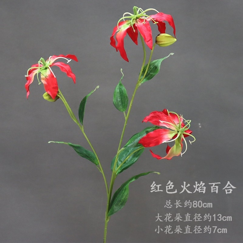 3頭火焰百合❰紅色❱,🦊~賣場商品眾多，歡迎參觀選購~🦊