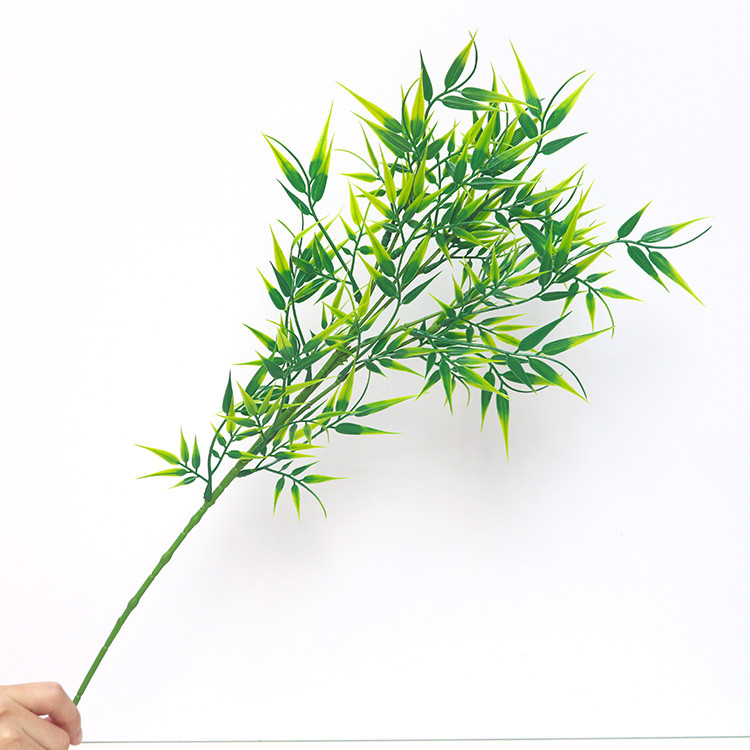 台灣現貨【仿真竹葉葉材】長枝熊貓竹加密竹葉3叉小竹葉 花束盆栽玄關佈置 新年節慶花藝搭配 花藝材料 新年佈置