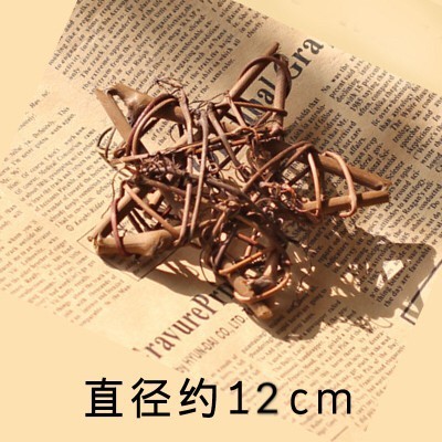 (原色)☆星星藤圈12cm(附贈麻繩),🦊~賣場商品眾多，歡迎參觀選購~🦊