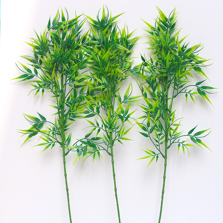 台灣現貨【仿真竹葉葉材】長枝熊貓竹加密竹葉3叉小竹葉 花束盆栽玄關佈置 新年節慶花藝搭配 花藝材料 新年佈置