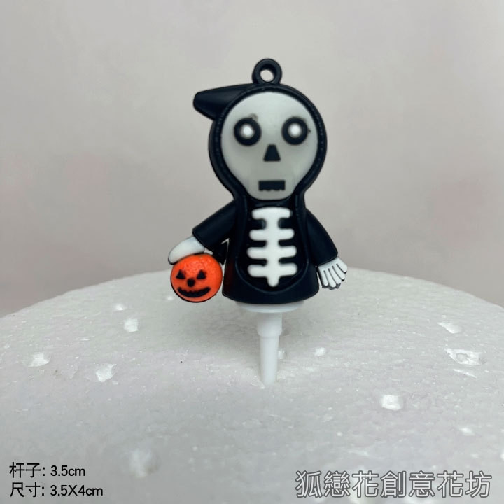 萬聖節_軟質小插飾❰南瓜骷髏❱(1個),🦊~賣場商品眾多，歡迎參觀選購~🦊
