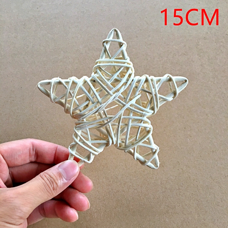 (白色)☆星星藤圈15cm(附贈麻繩),🦊~賣場商品眾多，歡迎參觀選購~🦊