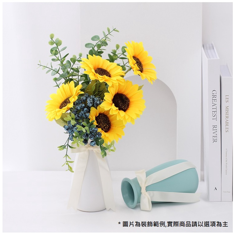 台灣現貨【仿真向日葵】60cm長枝單頭向日葵花材 仿真花材 拍照打卡 居家擺飾 花束插瓶佈置