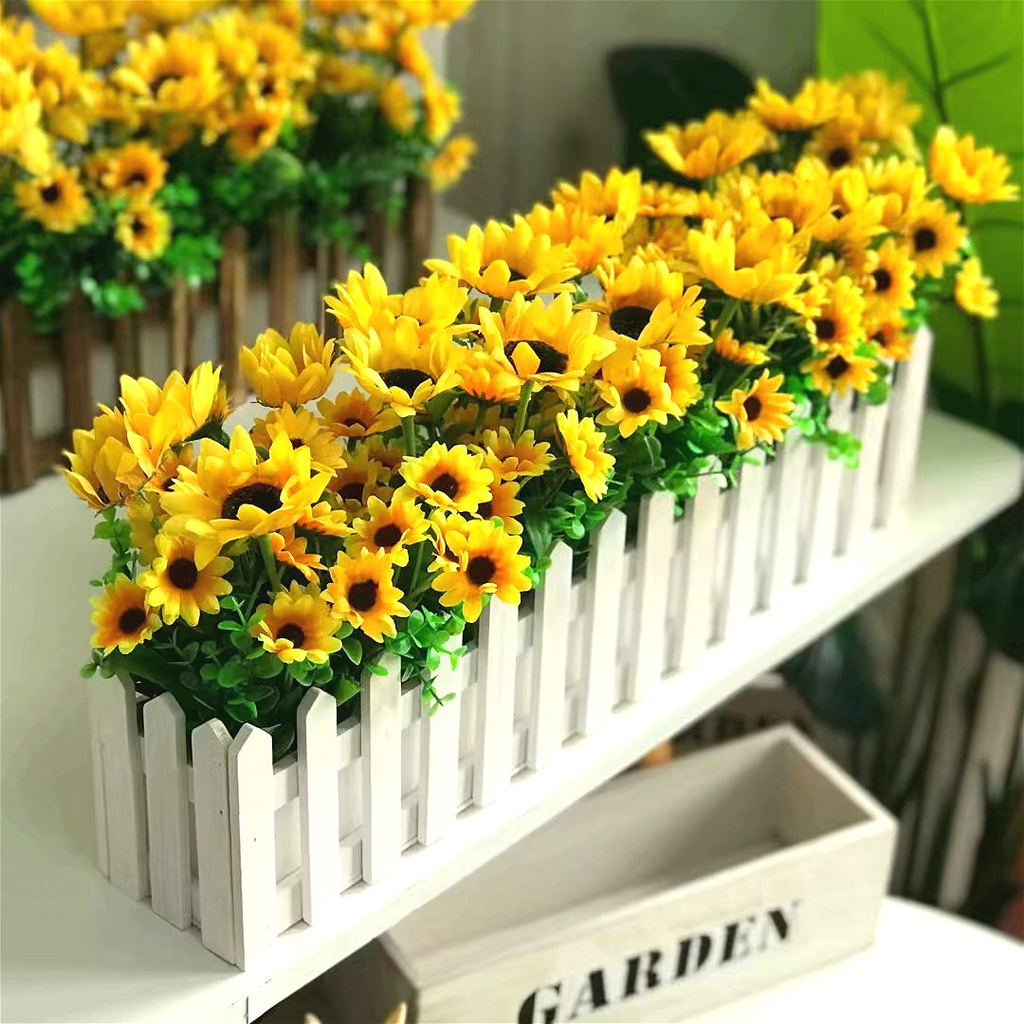 台灣現貨【仿真向日葵】60cm長枝單頭向日葵花材 仿真花材 拍照打卡 居家擺飾 花束插瓶佈置