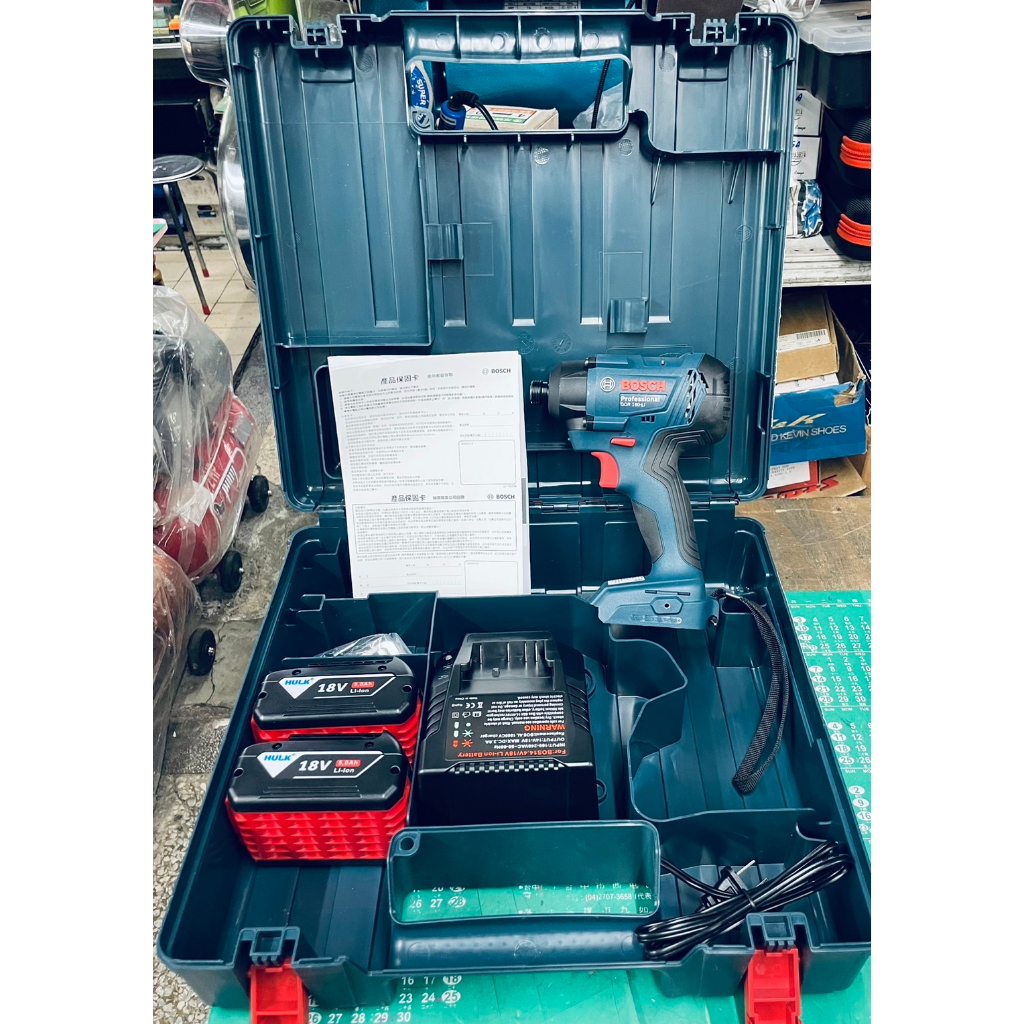 德國BOSCH 博世18V GDR 180-LI GDR180 鋰電 充電 衝擊起子機 電鑽  附提箱 商品圖片 2