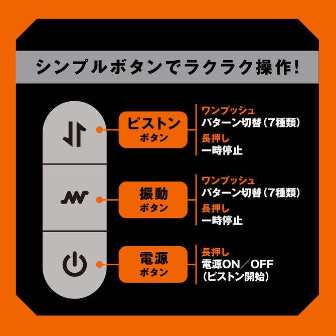 日本PXPXP 絕對高潮7x7頻震動活塞飛機杯 PISTON VIBRATION HOLE  絕對高潮震動活塞飛機杯