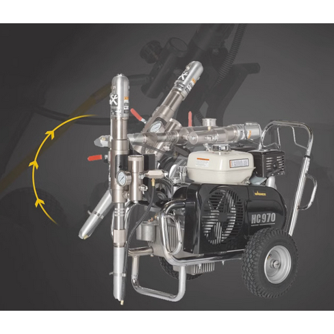 華格納WAGNER引擎油壓柱塞式HC970防水專用噴漆機 環氧樹脂 防水漆 彈泥 乳膠漆噴漆機 商品圖片 2
