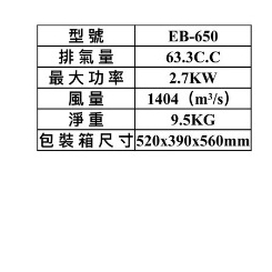 ELEMAX本田台灣經銷旗下品牌 MAX POWER EB-650二行程引擎式吹葉機 吹風機 商品圖片 2