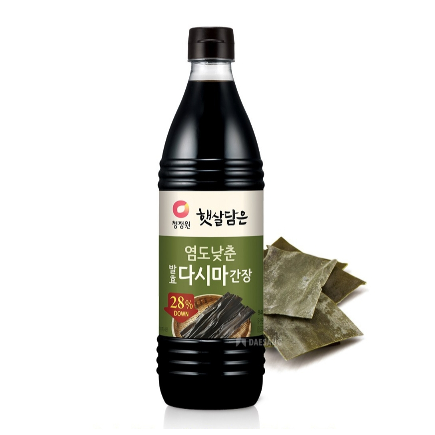 韓國 清淨園 低鹽昆布醬油 840ml 1.7L